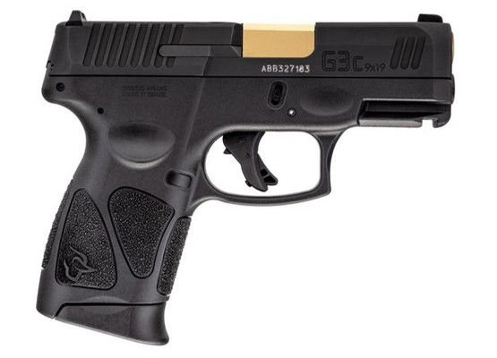 Taurus USA G3C Compact 9mm Handgun with gold PVD barrel
